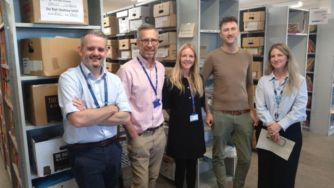 Board walkround at three Hairmyres departments