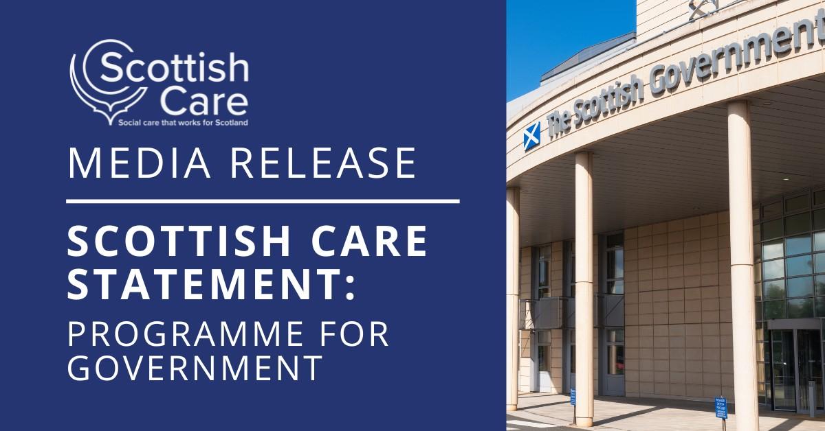 Scottish Care Statement on the Programme for Government