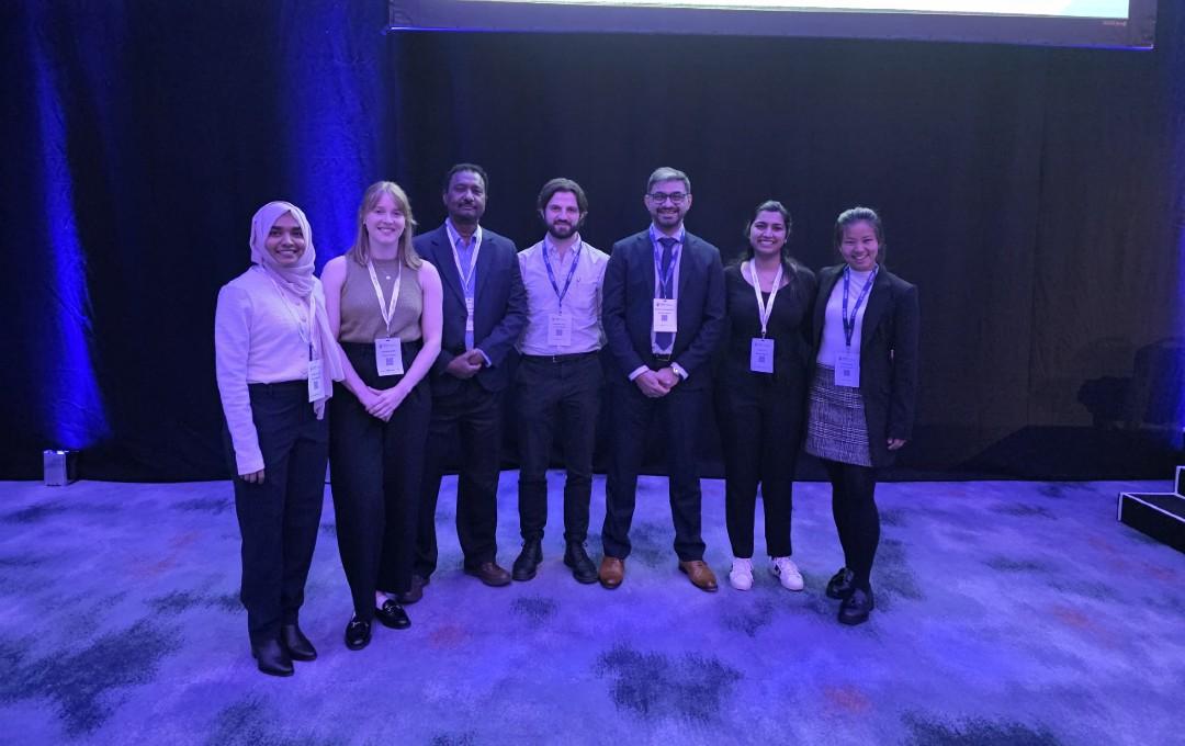 Surgical trainees present projects at international congress